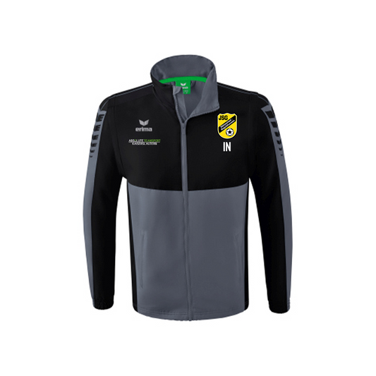 ERIMA Herren Six Wings Jacke mit Abnehmbaren Ärmeln inkl. JSG Göttschied-Regulshausen Wappen, Vereinsname Rücken & Sponsorenlogo