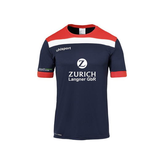 uhlsport Offense 23 Trikot KINDER - Sponsor "Zurich" - wahlweise als Spieler- oder Trainingsshirt