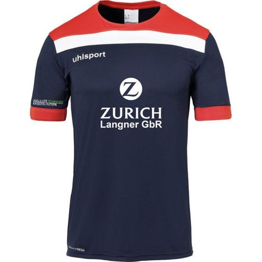 uhlsport Offense 23 Trikot ERWACHSENE - Sponsor "Zurich" wahlweise als Spieler- oder Trainingsshirt