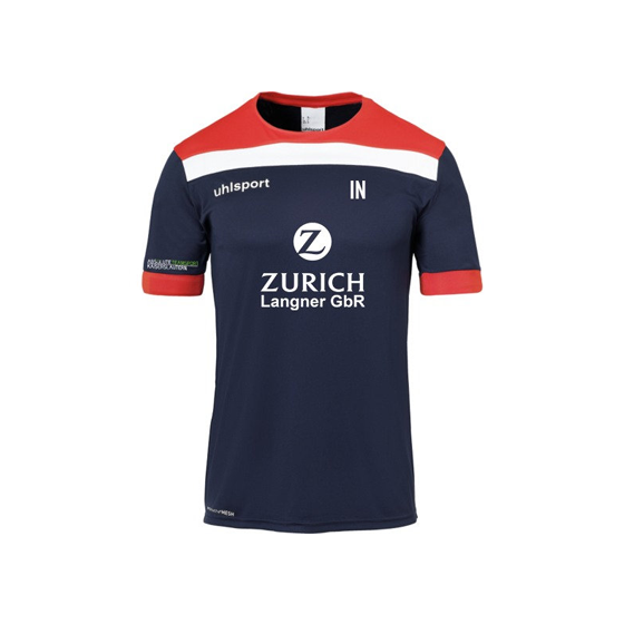 uhlsport Offense 23 Trikot KINDER - Sponsor "Zurich" - wahlweise als Spieler- oder Trainingsshirt