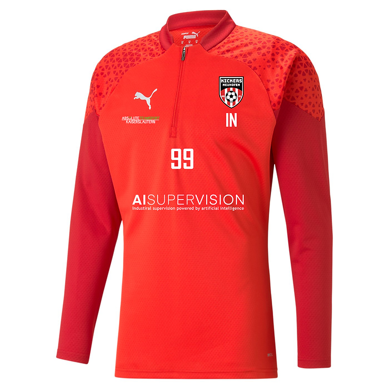 Puma teamCUP Training 1/4 Zip Top HERREN in 3 Farben - inkl. Kickers Neuhofen Wappen