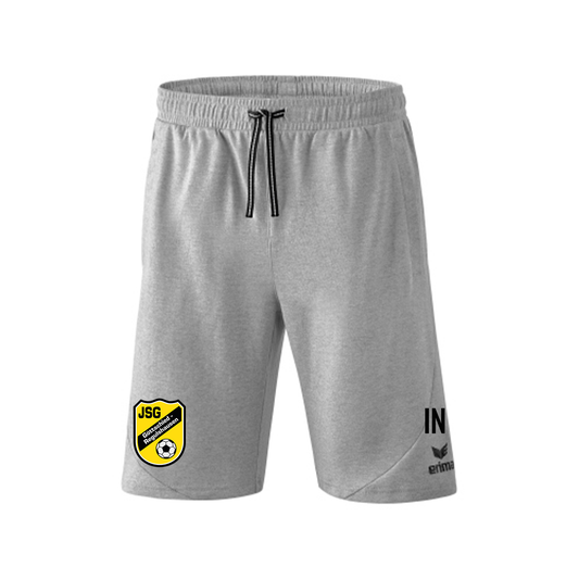 ERIMA Herren Essential Sweatshorts inkl. JSG Göttschied-Regulshausen Wappen