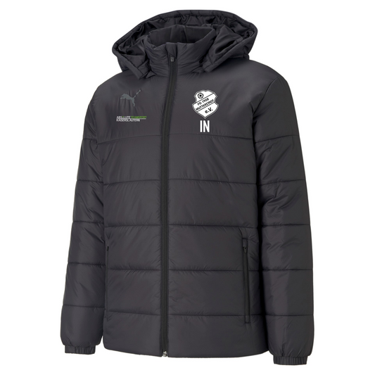 PUMA Herren Padded Jacket in schwarz inkl. Wappen Mutterstadt