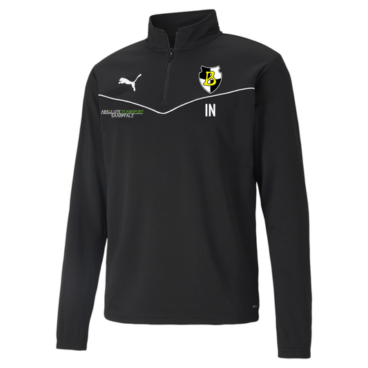 PUMA Herren teamRISE 1/4 Zip Top inkl. Borussia Neunkirchen Wappen